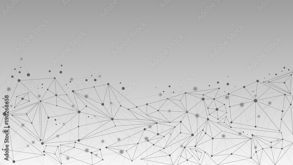 Abstract geometric molecule and communication background Abstract geometric molecule and communication background