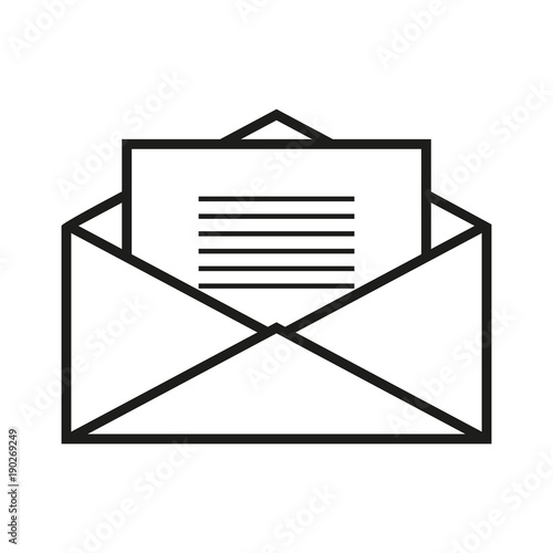 Envelope with letter icon