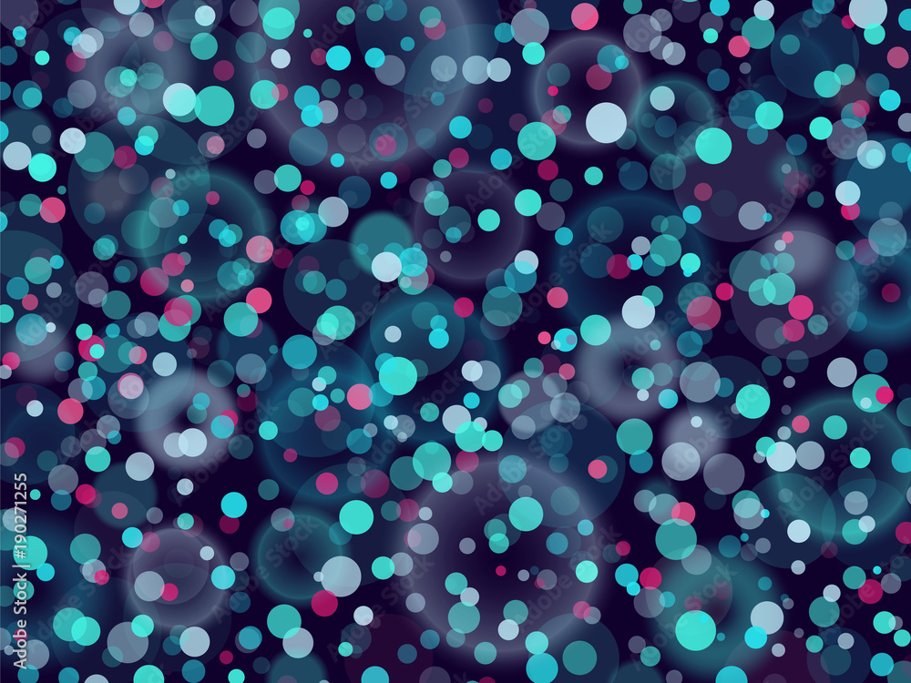 Bokeh vector background colorful circles texture blue pink