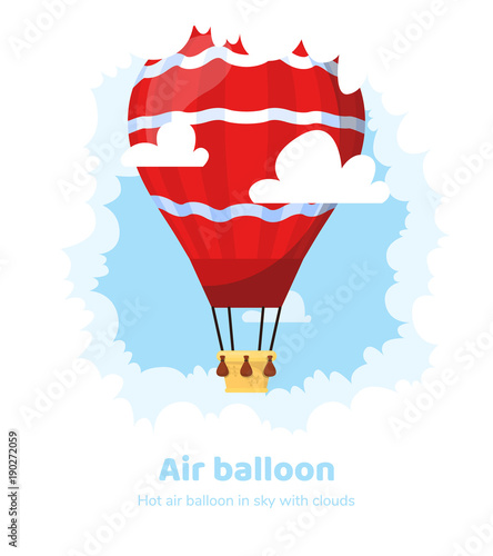 Flat hot air balloon