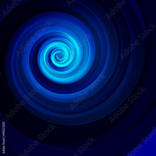 Swirly blue background, vector illustration