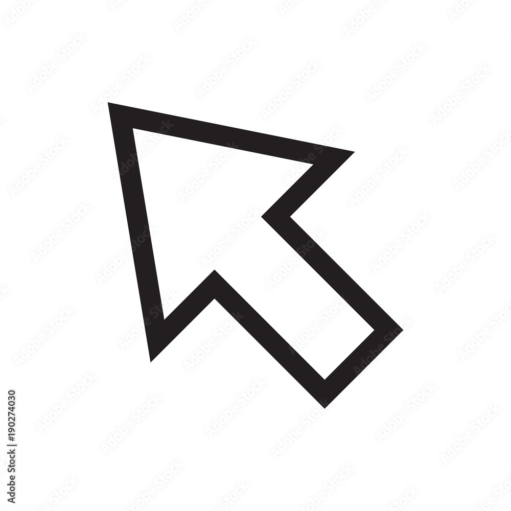Cursor icon vector illustration. Free royalty images. Cursor icon vector illustration. Free royalty images.