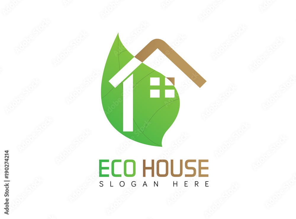 Eco house logo