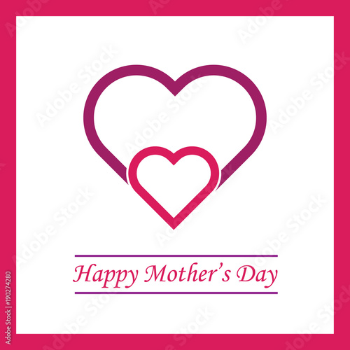 Happy Mother s Day card vector illustration. Free royalty images.