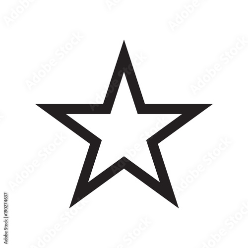 Star icon vector illustration. Free royalty images.