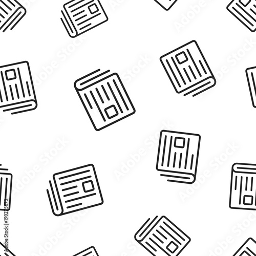 Newspaper, news seamless pattern background. Business concept vector illustration. News symbol pattern.