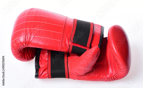 Leather box equipment for fight and training.