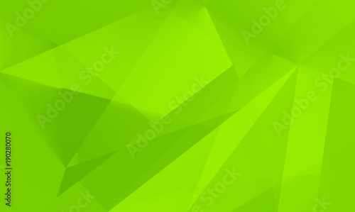 Abstract polygonal green background