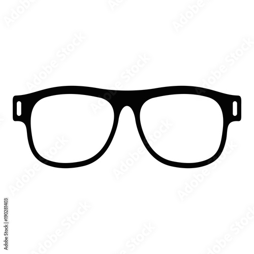 Eyeglasses with diopters icon. Simple illustration of eyeglasses with diopters vector icon for web