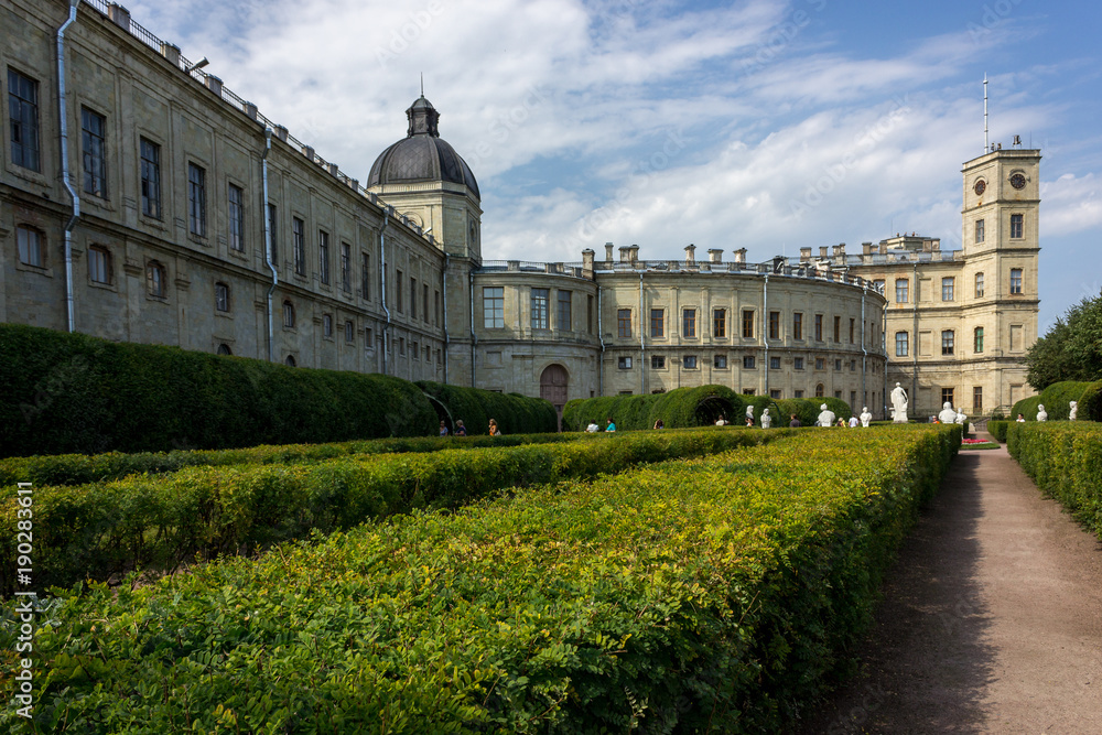 The Great Gatchina Palace is built in Italian style with a beautiful park for quiet walks.