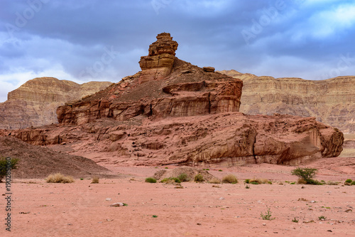 The Spiral Hill sandstone geological attraction from Timna Park  Israel