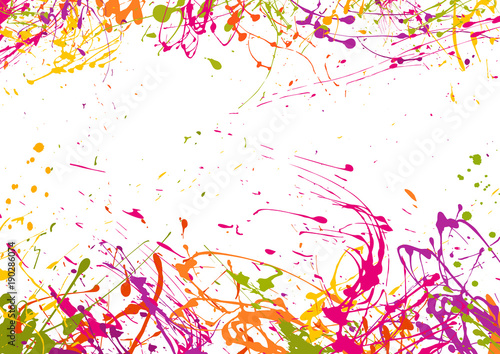 Art  background with drops and splashes,  bright watercolor stains     