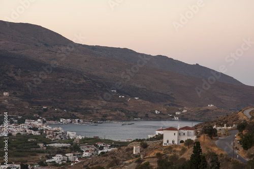 Small village close to the sea during sunset © ADAMANTIA