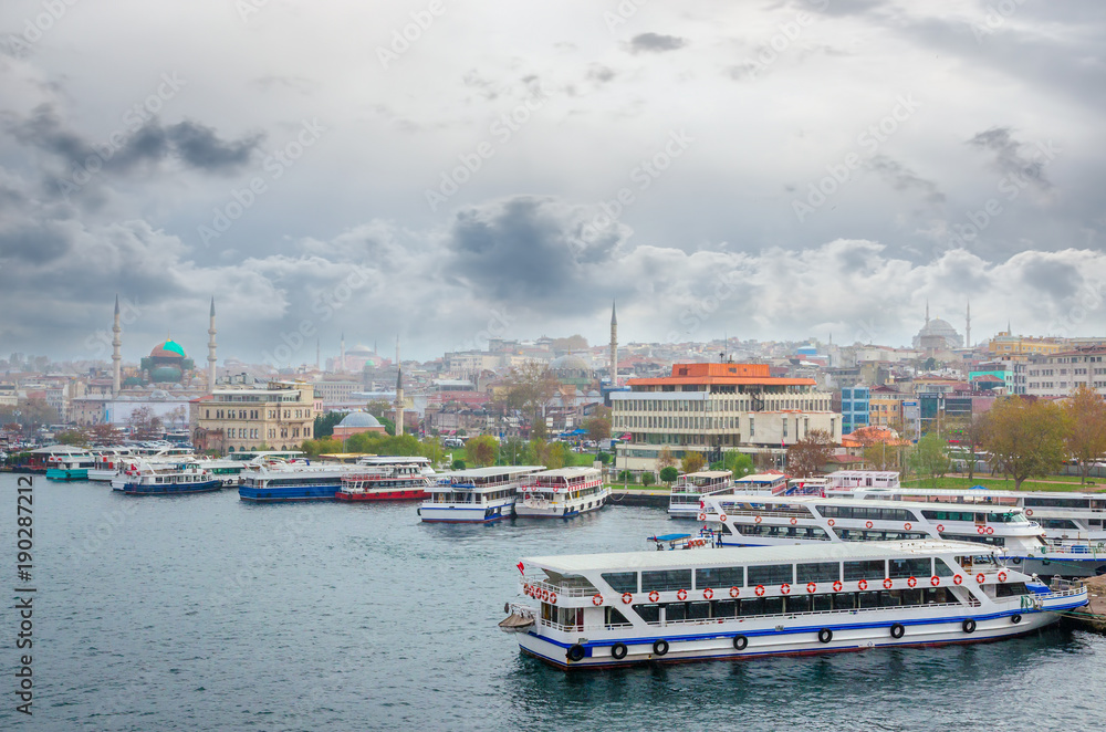 Panoramic view of Istanbul, Turkey