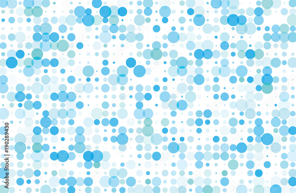 Dotted background with circles, dots, point different size, scale. Halftone pattern. Blue color Dotted background with circles, dots, point different size, scale. Halftone pattern. Blue color