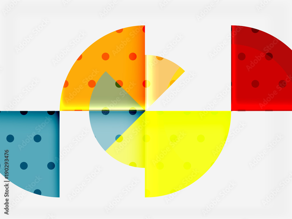 Circle elements on black background Circle elements on black background
