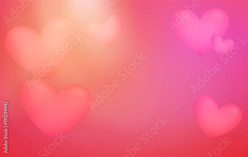 hearts background bright li...
