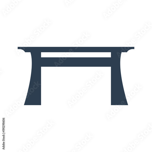 Table icon on white background.