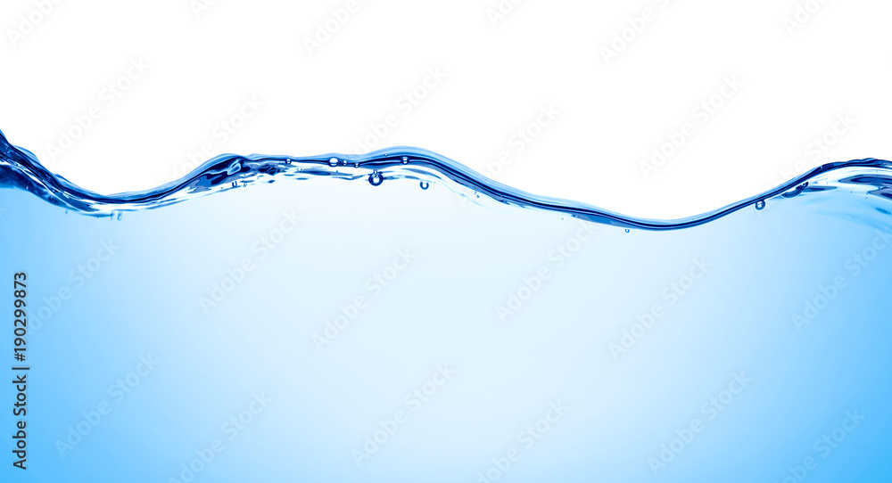 Fototapeta niebieska woda fala ciecz rozchlapać bańka napój