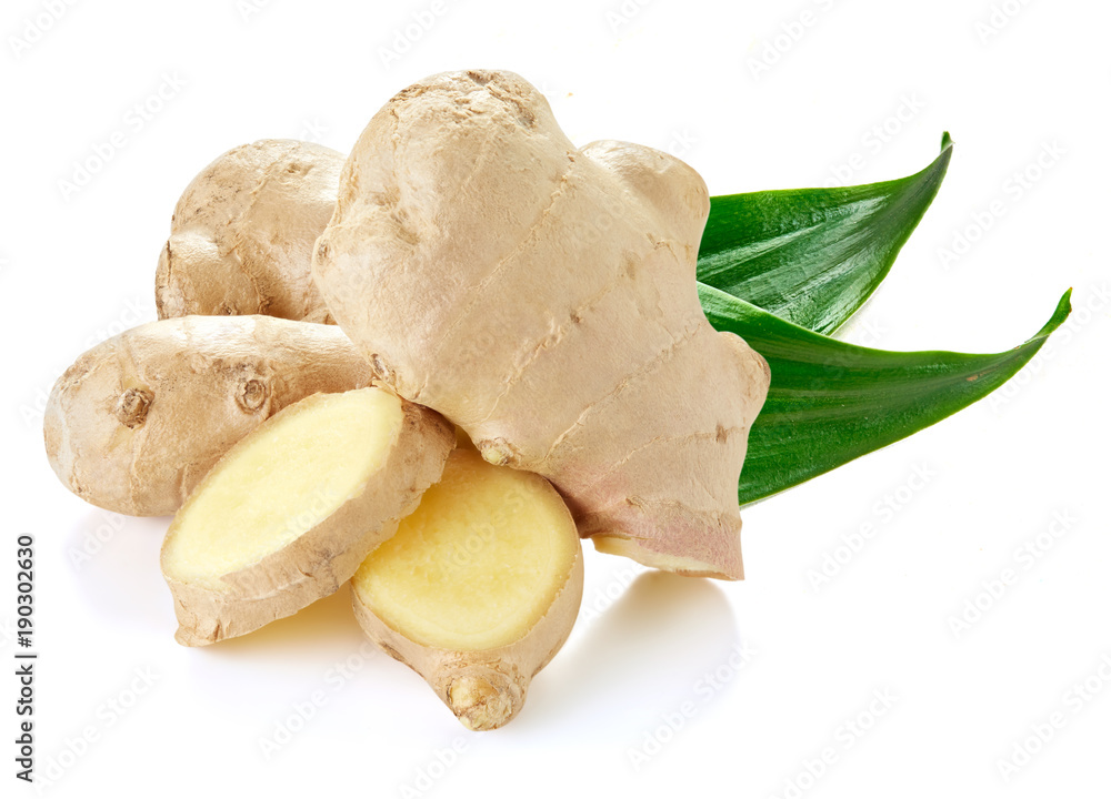 Ginger Isolated on a white Ginger Isolated on a white