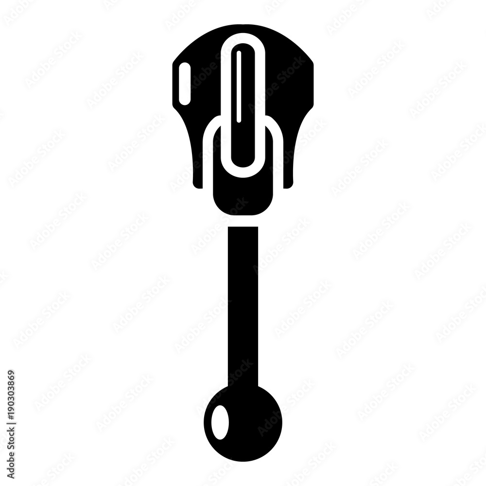 Bulb zip icon, simple style Bulb zip icon, simple style