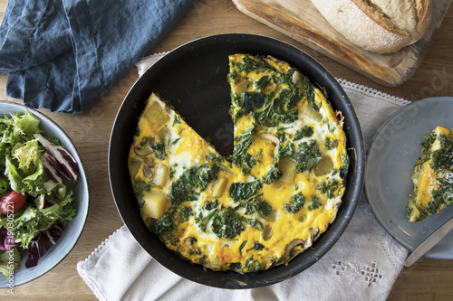 Frittata Flat Lay photo