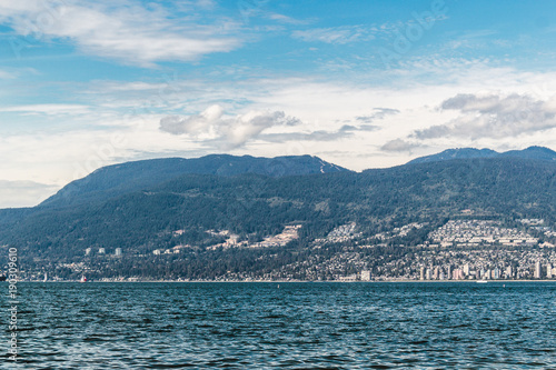Vancouver Mountains view from Kitsilano, BC, Canada