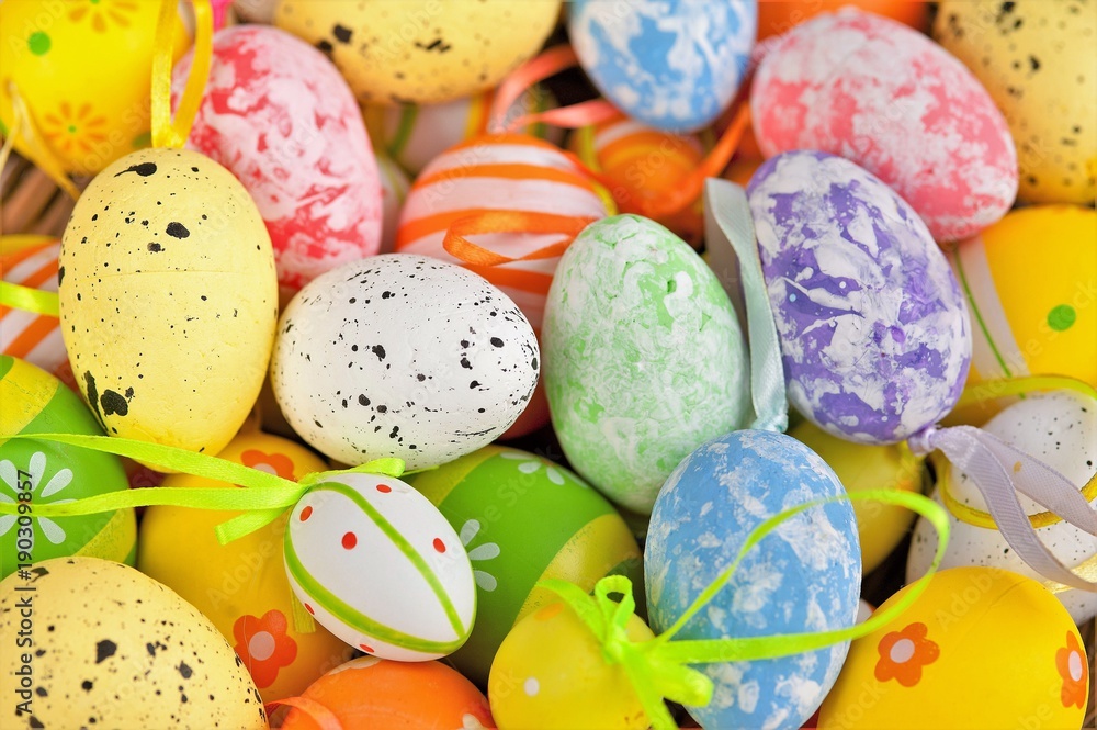multi-colored easter eggs multi-colored easter eggs