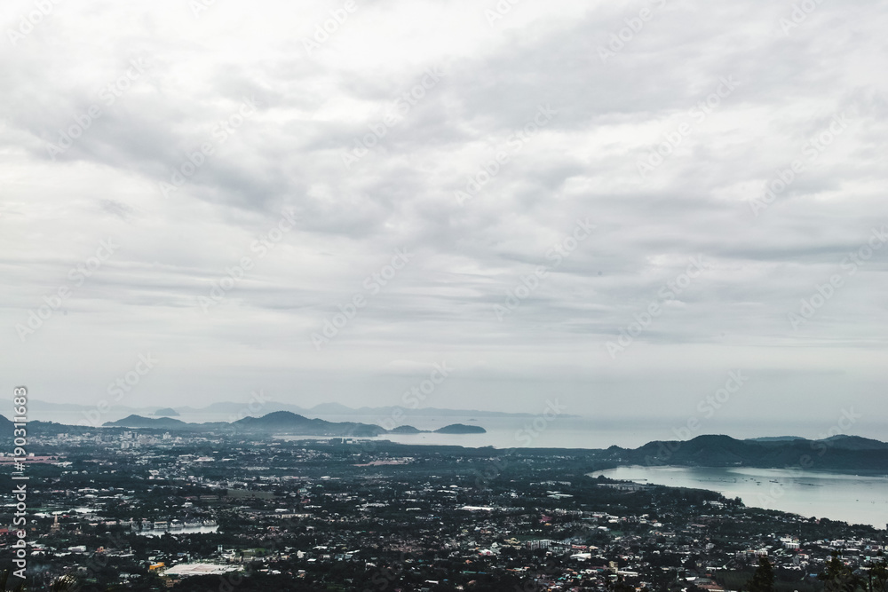 Elevated view of Phuket Island, Thailand