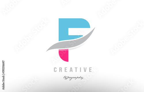 f blue pink modern alphabet letter logo icon design Free Download f blue pink modern alphabet letter logo icon design - GFXLoad