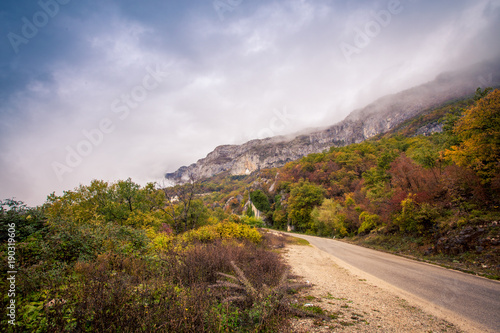 road up the mountains in Montenegro © rusty elliott