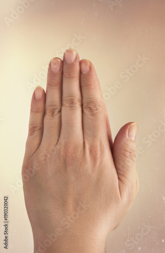 Praying White Female Hands