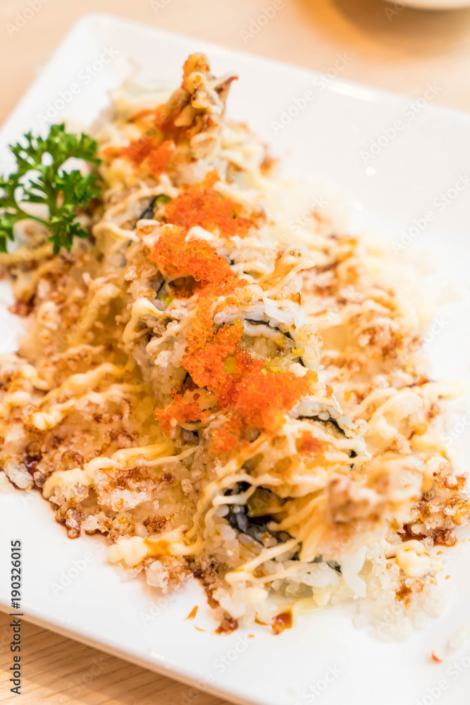 crispy shrimp sushi roll crispy shrimp sushi roll