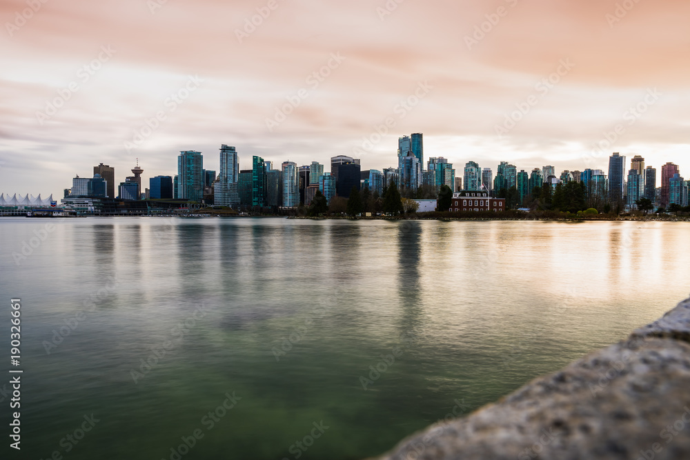 Obraz premium Wieczór w Vancouver
