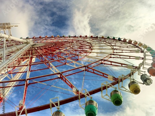 Photography Ferris Wheel in Odaiba District, Tokyo, Japan