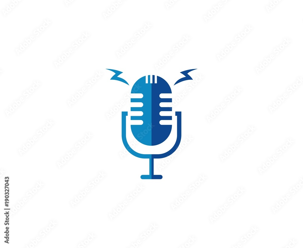 Microphone logo Microphone logo