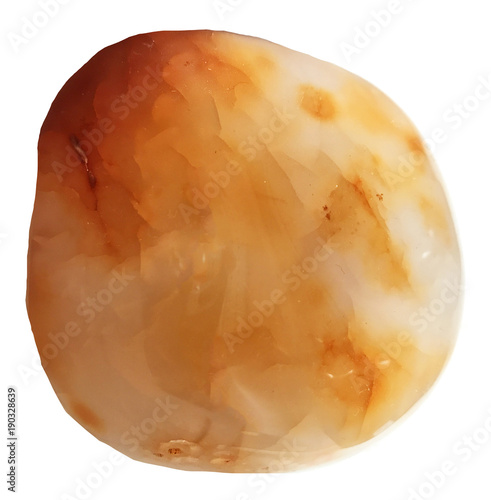 Polished Citrine Isolated From Background