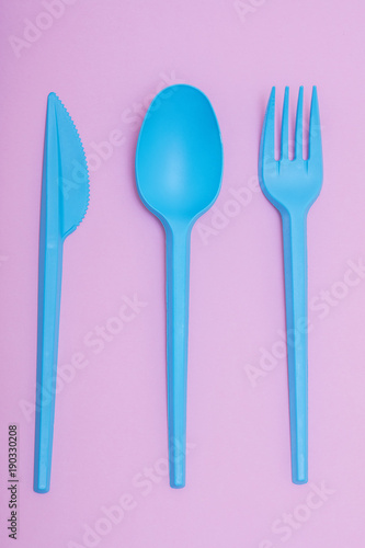 knife  fork and spoon cyna colored 