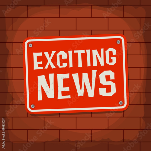 Exciting News Poster or Banner