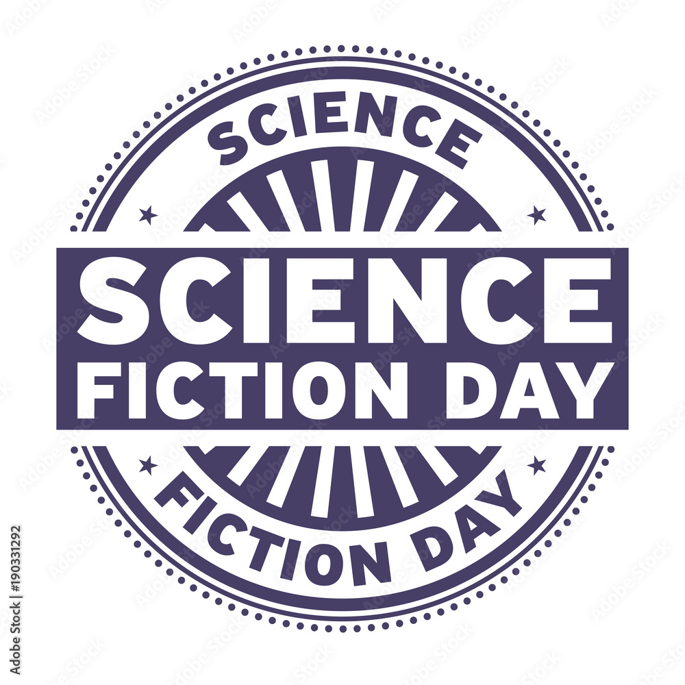 Science Fiction Day rubber stamp