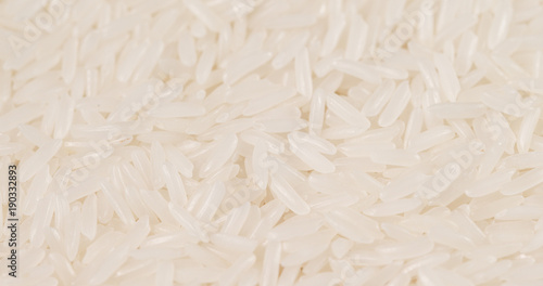 Pile of raw rice