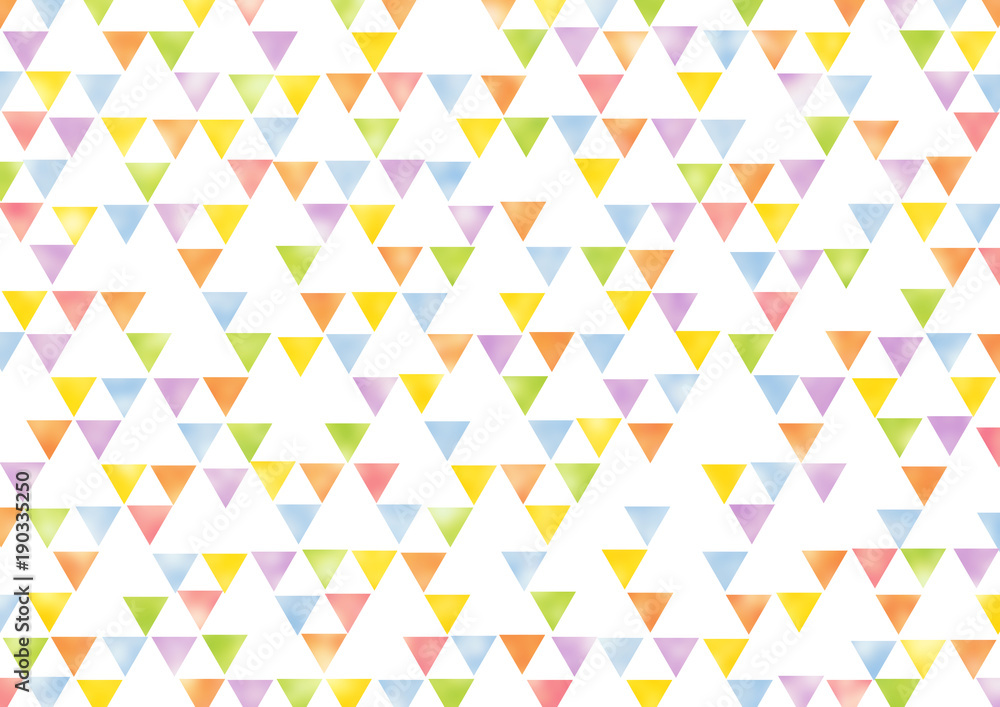 水彩風三角形背景カラフル Stock イラスト Adobe Stock