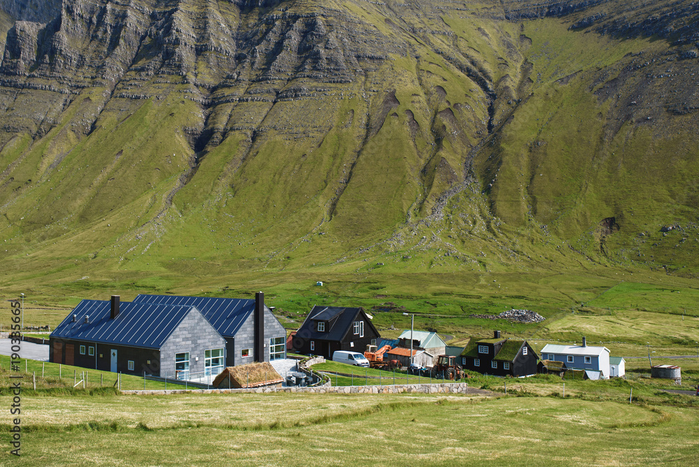 Modern Village on Faroe Islands