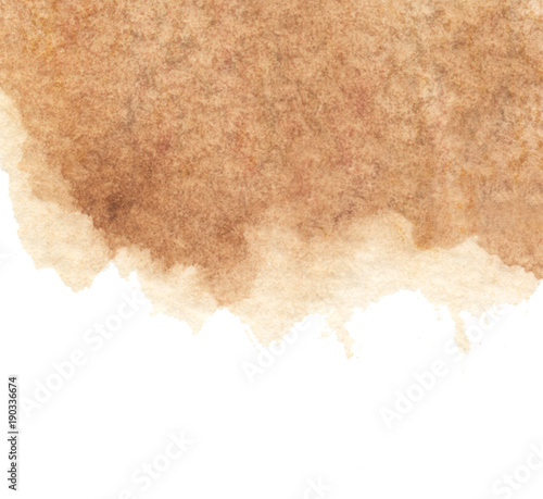 Abstract watercolor brown background.