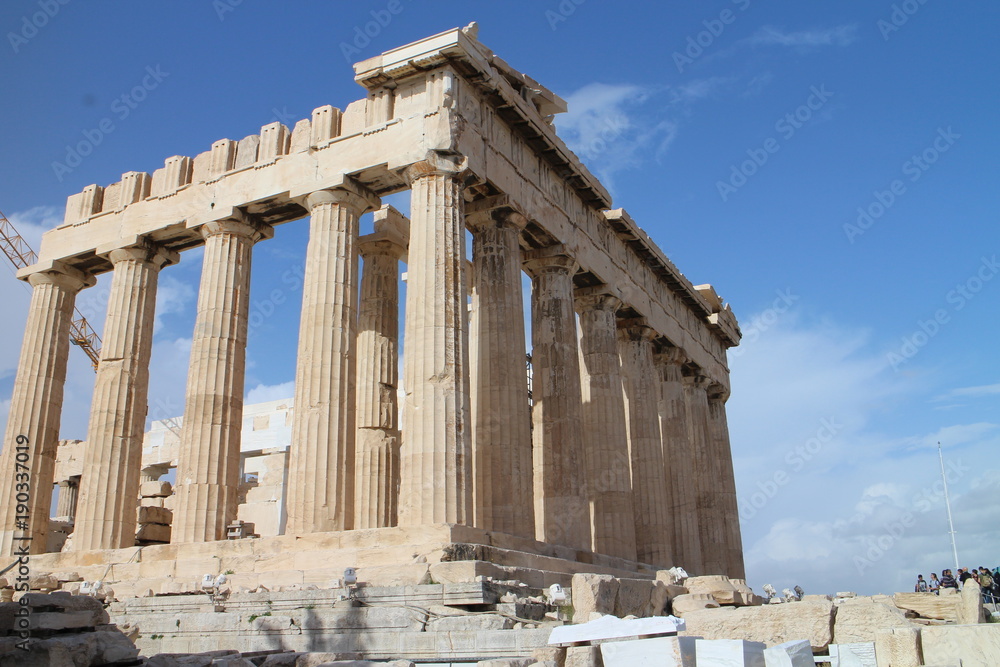 Portico of The Parthenon, Acropolis, Athens, Greece