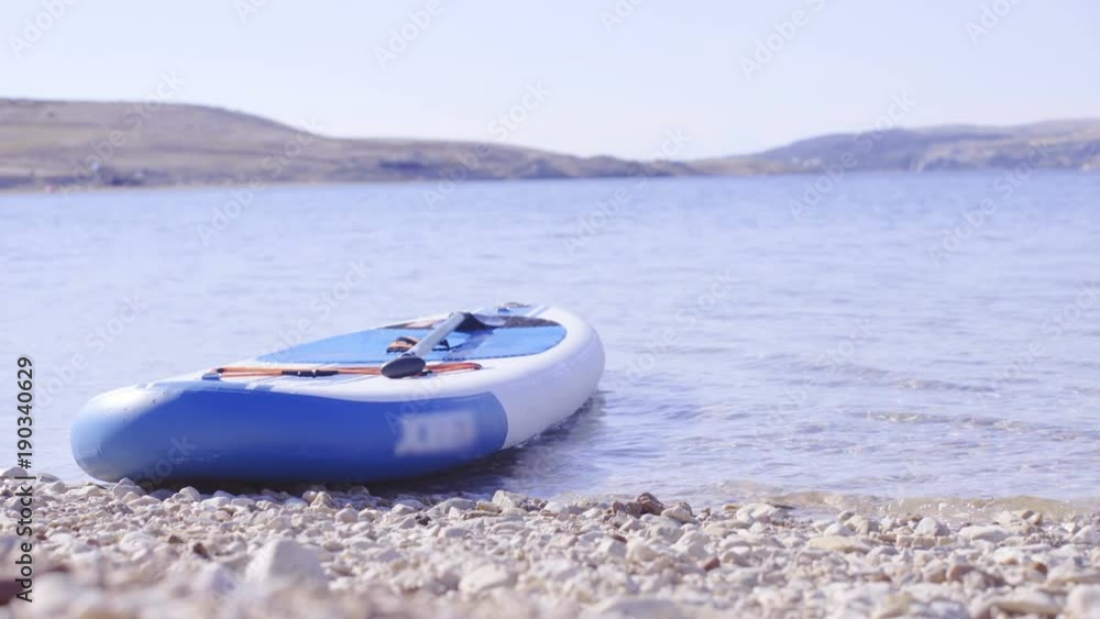Sup parked on beach 4K
