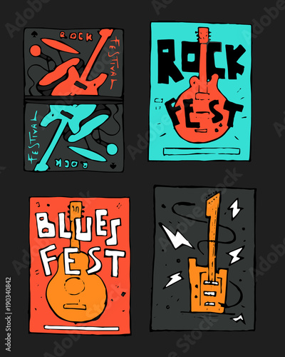 Rock music festival poster