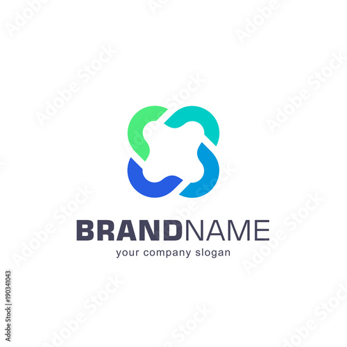 Vector logo for your business. Association, Alliance, Unity. 