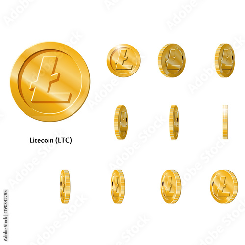 Gold Rotate Litecoin Frames