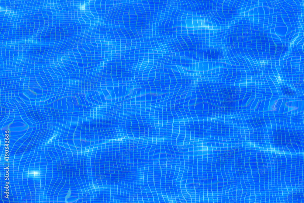 Wasserreflektionen im Swimming Pool Wasserreflektionen im Swimming Pool